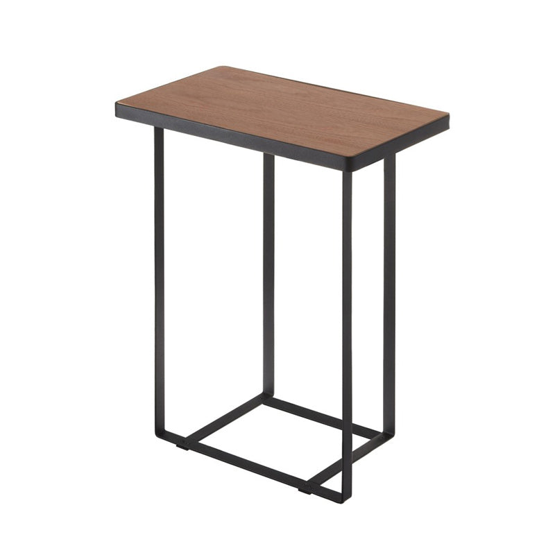 Mesa auxiliar porta revistas negro y nogal Yamazaki